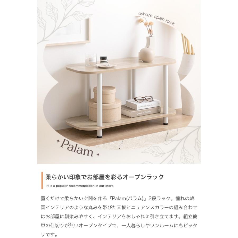 ラック オープンラック 2段ラック おしゃれ 本棚 収納棚 大容量