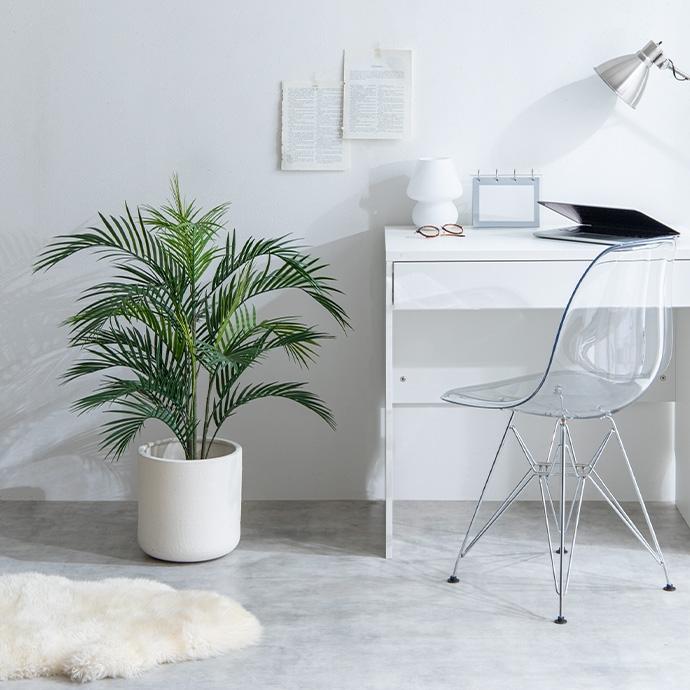 光触媒　人工観葉植物　ウォールグリーン　フェイクグリーン　アレカヤシ210 フェイクグリーン 高さ95cm 大型 光触媒 人工観葉植物