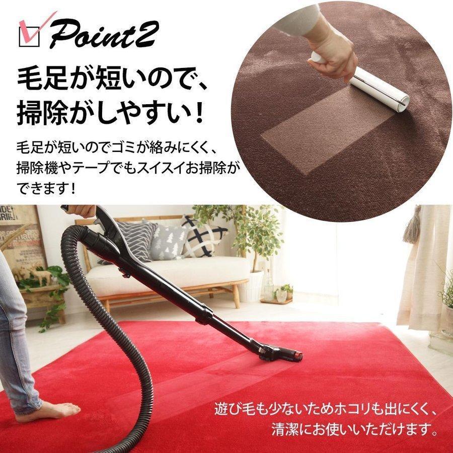 ラグ ラグマット おしゃれ 夏 北欧 フランネル 低反発 撥水 190×190 洗える 6畳 8畳 夏 絨毯 滑り止め 年中 防音 正方形_18
