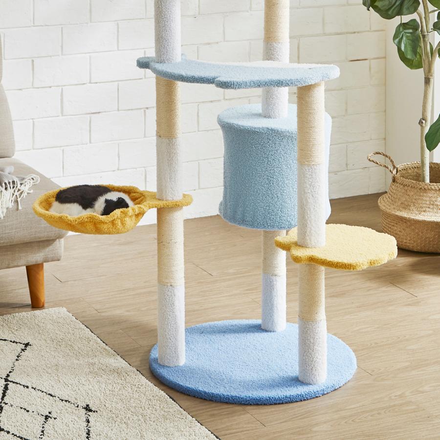 キャットタワー ハイタイプ 多頭飼い 据え置き おしゃれ