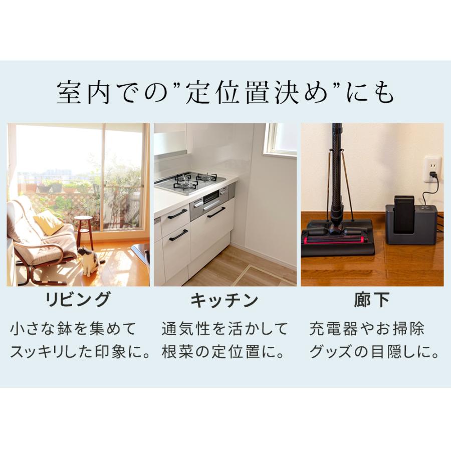 プランター プランタースタンド おしゃれ 屋外 屋内 北欧 木製 1段 ベランダ ガーデンラック フラワースタンド_11