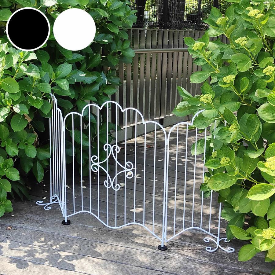 フェンス diy 簡単 安い 扉 アイアン おしゃれ 高さ76 幅132 折り畳み