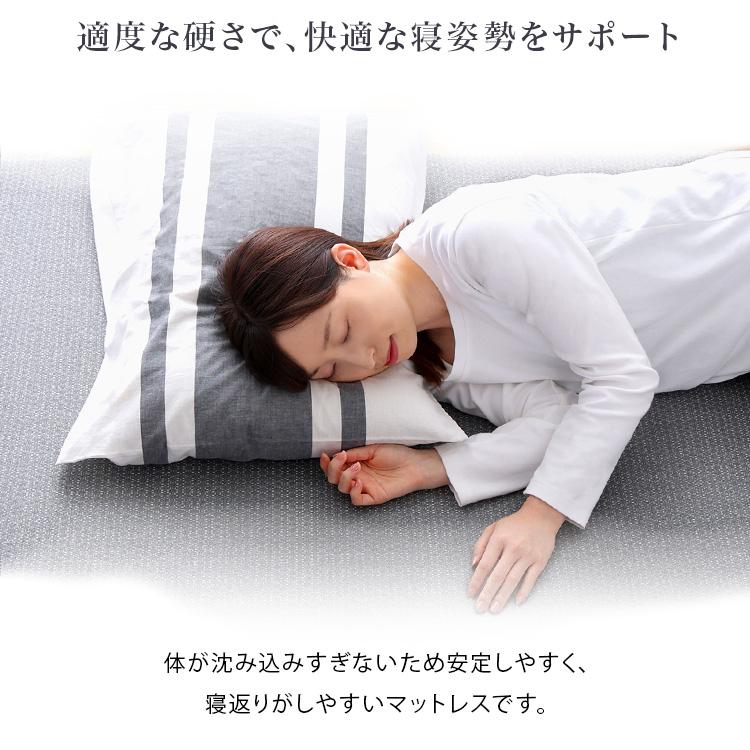 マットレス 高反発 クイーン ウレタンマットレス 厚さ5cm 体圧分散 敷布団 マットレストッパー 洗える 通気性 薄型_2