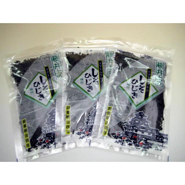 萩 井上商店 しそひじき 60g 3袋 ご当地ふりかけ ネコポス便 限定 送料