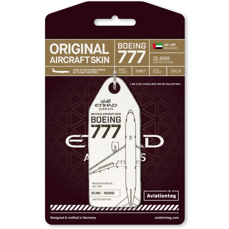 AVIATIONTAG B777 A6-LRB Pearl Etihad Airways アビエーションタグ 