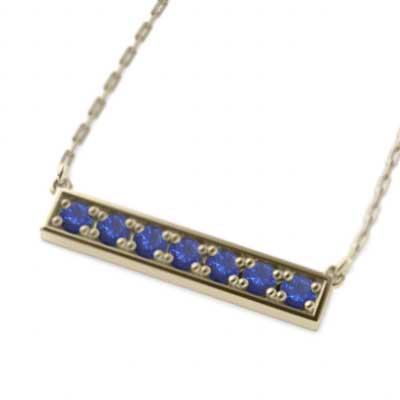 激安の サファイヤ ネックレス プレート 9月誕生石 K10イエローゴールド 7ピース 全国組立設置無料 Www Skylanceronline Com