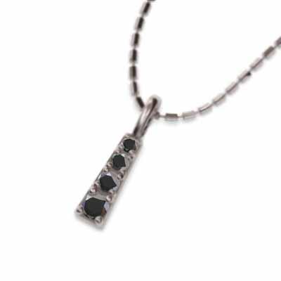 新しいエルメス ペンダント ブラックダイヤモンド ペンダント K10ホワイトゴールド 4月の誕生石 ネックレス メンズアクセサリー Dagl Tg