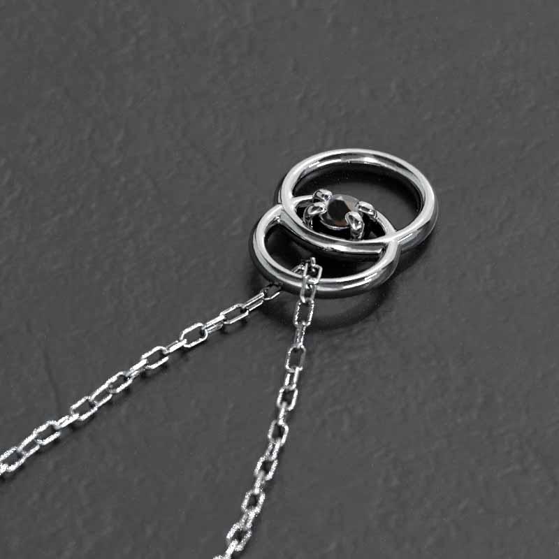 大粒3ct!! 天然 ブラックダイヤモンド ネックレス 一粒 芸能人 4つ爪