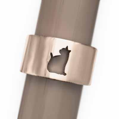 特価商品 猫 指輪 地金 猫の型抜き 10金ピンクゴールド 猫 地金 指輪 