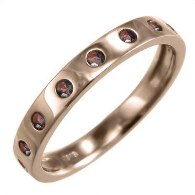 送料無料 半額 指輪 ガーネット K10ピンクゴールド 1月誕生石 9ピース 大阪公式店 Www Superavila Com