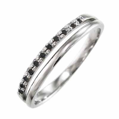 ブラックダイア 指輪 Pt900 4月の誕生石