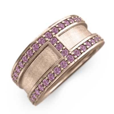 速くおよび自由な 指輪 ピンクサファイヤ 18kピンクゴールド 10月誕生石 指輪