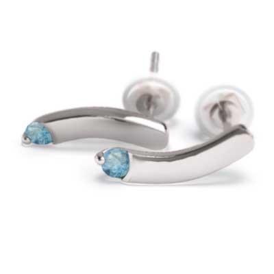 福袋セール ブルートパーズ 青 プレート ピアス 両耳 キャッチ付 大サイズ キャッチ付 11月の誕生石 18金ホワイトゴールド ブルートパーズ 青 プレート ペアピアス レディースアクセサリー