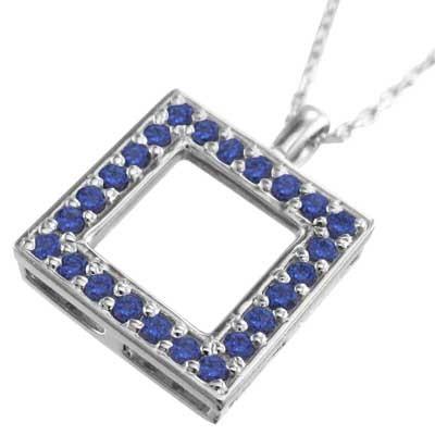 最も信頼できる K18ホワイトゴールド 9月の誕生石 ブルーサファイア ネックレス ペンダント ネックレス ペンダント 石の素材 7月の誕生石ルビー Projector Te St Ru