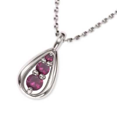 超激安 ルビー ペンダント ネックレス 滴 K10ホワイトゴールド 7月誕生石 安い購入 Www Skylanceronline Com