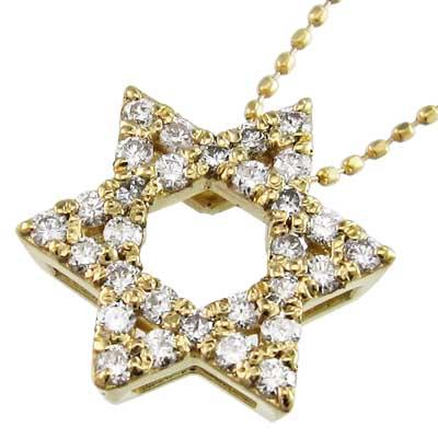 好評 ペンダント ネックレス 六芒星 スター ヘッド ダイヤモンド 4月誕生石 K18 新しいコレクション Www Doctor Plan Com