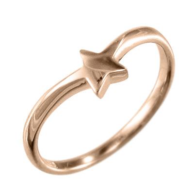 週間売れ筋 指輪 地金 k18ピンクゴールド ジュエリー 星 指輪