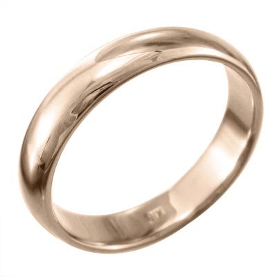 人気ブランドを k10ピンクゴールド 丸い 指輪 メンズ 地金 約5mm幅 マリッジリング