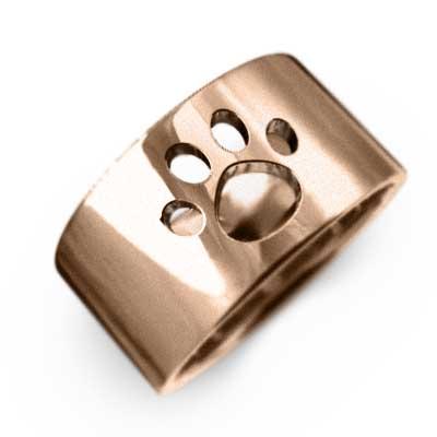 平打ち 指輪 猫 スタンダード k10ピンクゴールド 約10mm幅 大サイズ 厚さ約1.4mm 肉球抜き｜skybell｜04