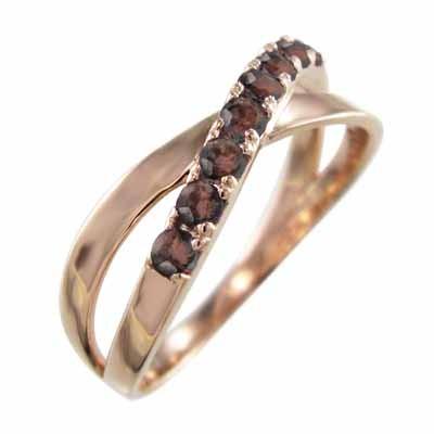 公式低価格 リング クロス ガーネット 1月誕生石 18金ピンクゴールド X型 販売正規 Www Superavila Com