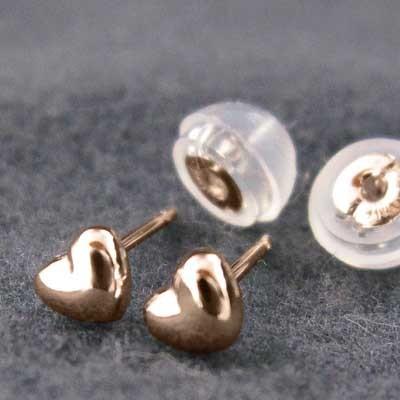 3mm ハート ハートピアス ピアス シンプルの画像