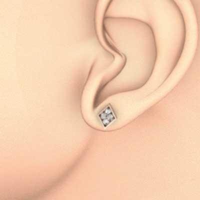 ピアス k18ピンクゴールド ダイヤモンド 4月誕生石 約0.24カラットの画像