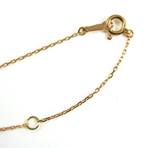 k18ピンクゴールド チェーンのみ 小豆チェーン ジュエリーネックレス 経0.28mm/直径1mmの画像
