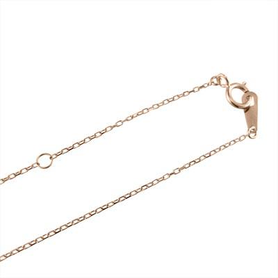 k10ピンクゴールド ペンダントネックレス シンプルの画像