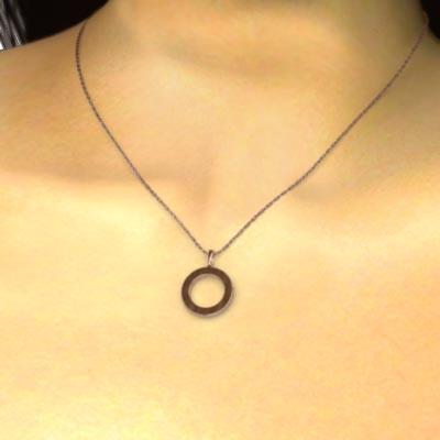 ペンダント シンプル k10ピンクゴールドの画像