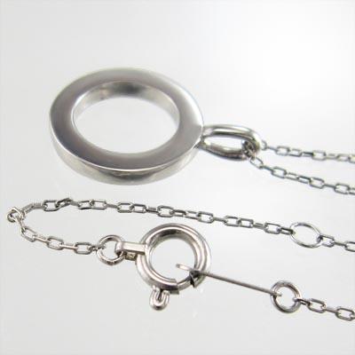 シンプル プラチナ900 ペンダントネックレスの画像
