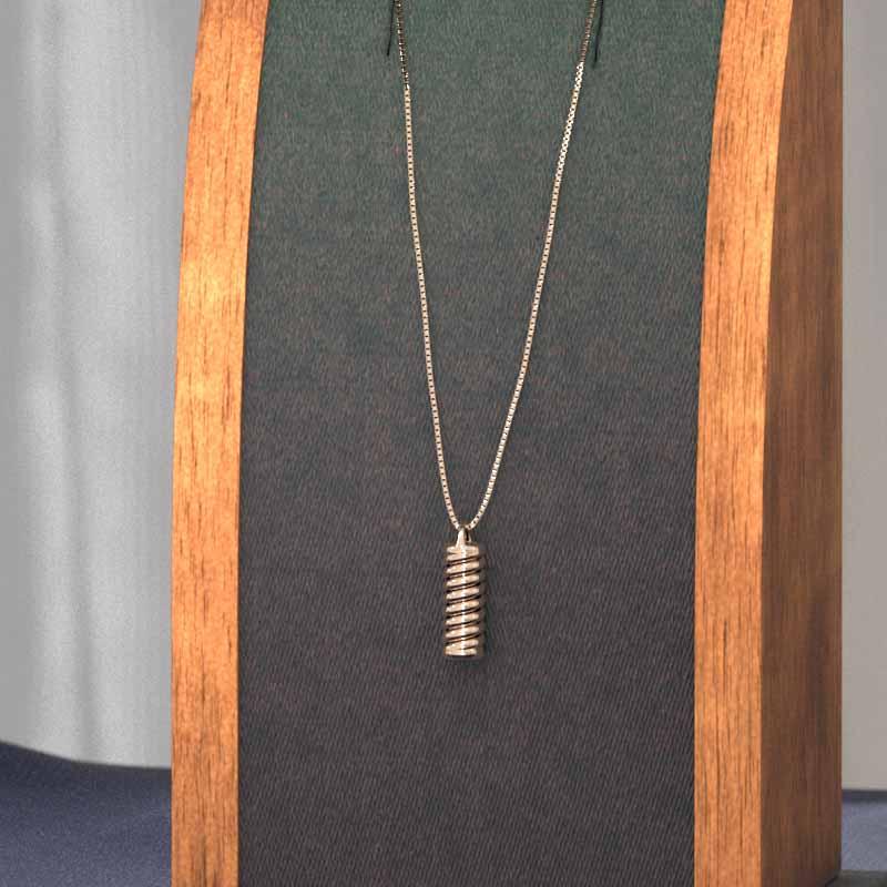 ペンダントネックレス k18ピンクゴールド シンプルの画像