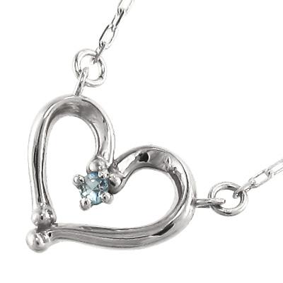 メーカー直送 アクアマリン ジュエリー 10kホワイトゴールド 3月の誕生石 石 1粒 ハート オープン ペンダント ネックレス ペンダント 石の素材 10月の誕生石ピンクトルマリン Www Oroagri Eu