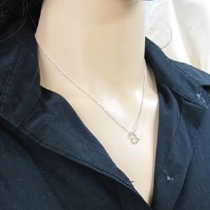 ペンダントネックレス ハート アメジスト(紫水晶) 一粒石 2月誕生石 Pt900の画像
