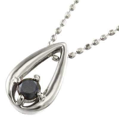 激安直営店 ペンダント ネックレス ブラックダイヤモンド 黒ダイヤ 4月誕生石 一粒石 ネックレス ペンダント 10kホワイトゴールド 4月誕生石 一粒石 メンズアクセサリー
