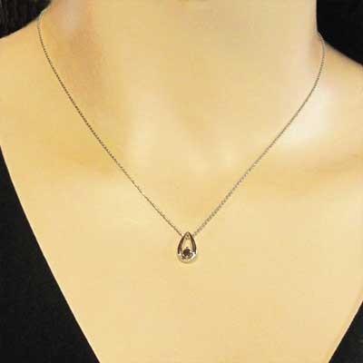 激安直営店 ペンダント ネックレス ブラックダイヤモンド 黒ダイヤ 4月誕生石 一粒石 ネックレス ペンダント 10kホワイトゴールド 4月誕生石 一粒石 メンズアクセサリー