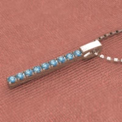 ブルートパーズ プレート k10ピンクゴールド ペンダントトップとネックレス 中サイズ 11月誕生石の画像