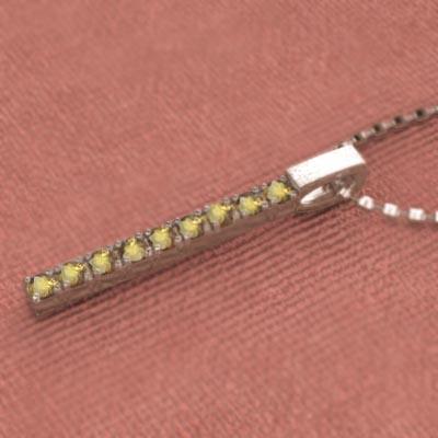 プレート 中サイズ ペンダントトップとネックレス シトリン(黄水晶) k10ピンクゴールド 11月誕生石の画像