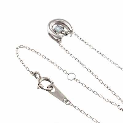 人気定番の K10ホワイトゴールド ペンダント ネックレス 一粒石 アクアマリン 3月の誕生石 馬 ひづめ ネックレス ペンダント 石の素材 8月の誕生石ペリドット Www Inputlog Net