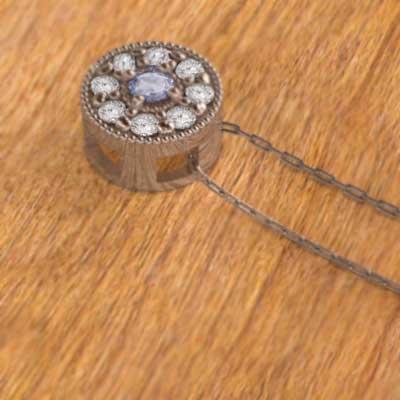 12月の誕生石 ペンダント k10ピンクゴールド タンザナイトの画像