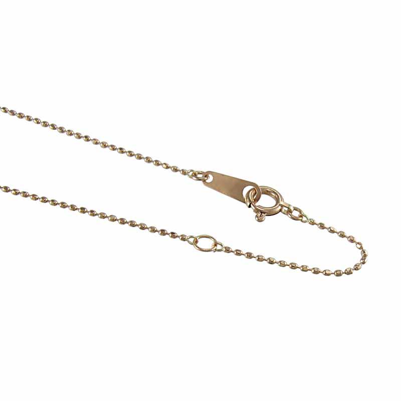 ネックレスジュエリー ピンクゴールドk10 5月の誕生石 プレート エメラルドの画像