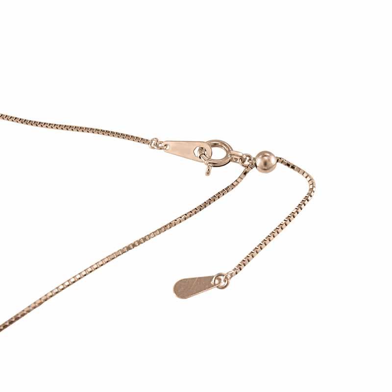 k18ピンクゴールド 11月の誕生石 ペンダントトップとネックレス シトリンの画像