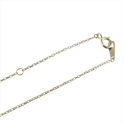 4月誕生石 一粒石 k10イエローゴールド 約0.07カラット 天然ダイヤ クロス ペンダントの画像