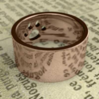 1cmリング 約10mm幅 シンプル k10ピンクゴールド 平打リング ワイド 猫 指輪 猫の肉球抜きの画像