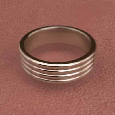 k10ピンクゴールド 指輪 シンプルの画像