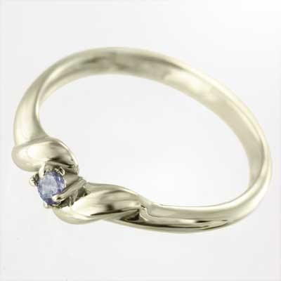 指輪 k10イエローゴールド 一粒石 12月の誕生石 タンザナイトの画像