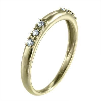 k10 リング 3月の誕生石 アクアマリンの画像