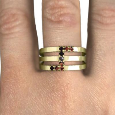 ガーネット 1月の誕生石 K10 リングの画像