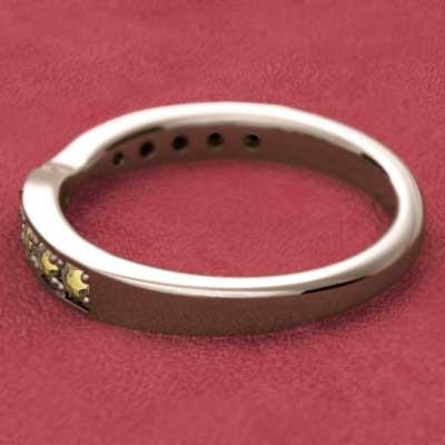リング シトリン(黄水晶) k10ピンクゴールド 11月誕生石の画像