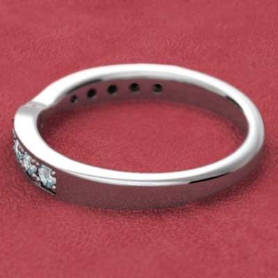 3月誕生石 リング k10ホワイトゴールド アクアマリンの画像
