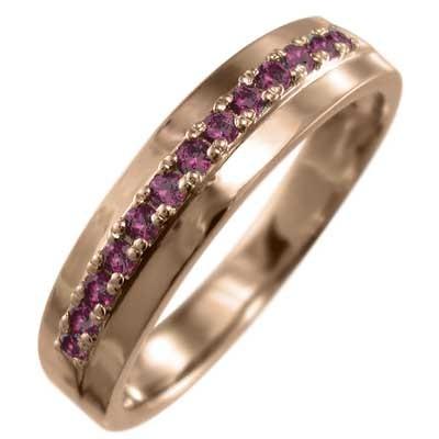 18kピンクゴールド リング ルビー